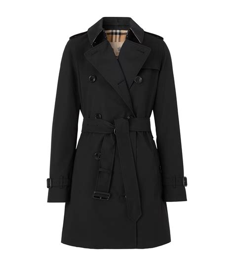 burberry black short trench coat|burberry trench coat original.